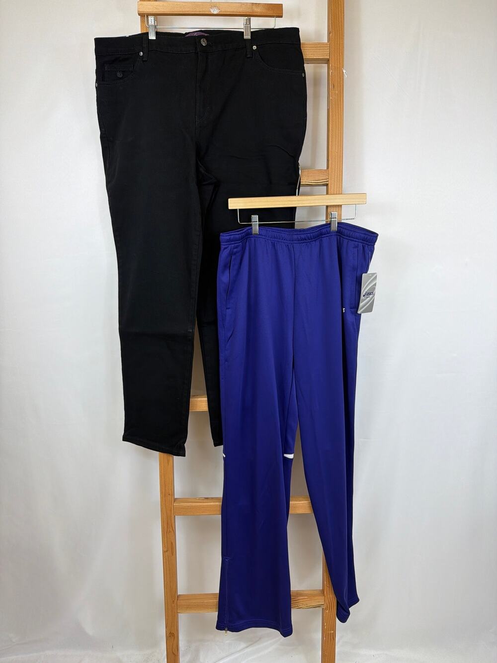 NWT LOT 2 Gloria Vanderbilt Black Pants ASICS Purple Athletic Pant Size 20 2XL
